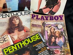 15 Vintage 1980s Penthouse and Playboy with Centerfolds magazines