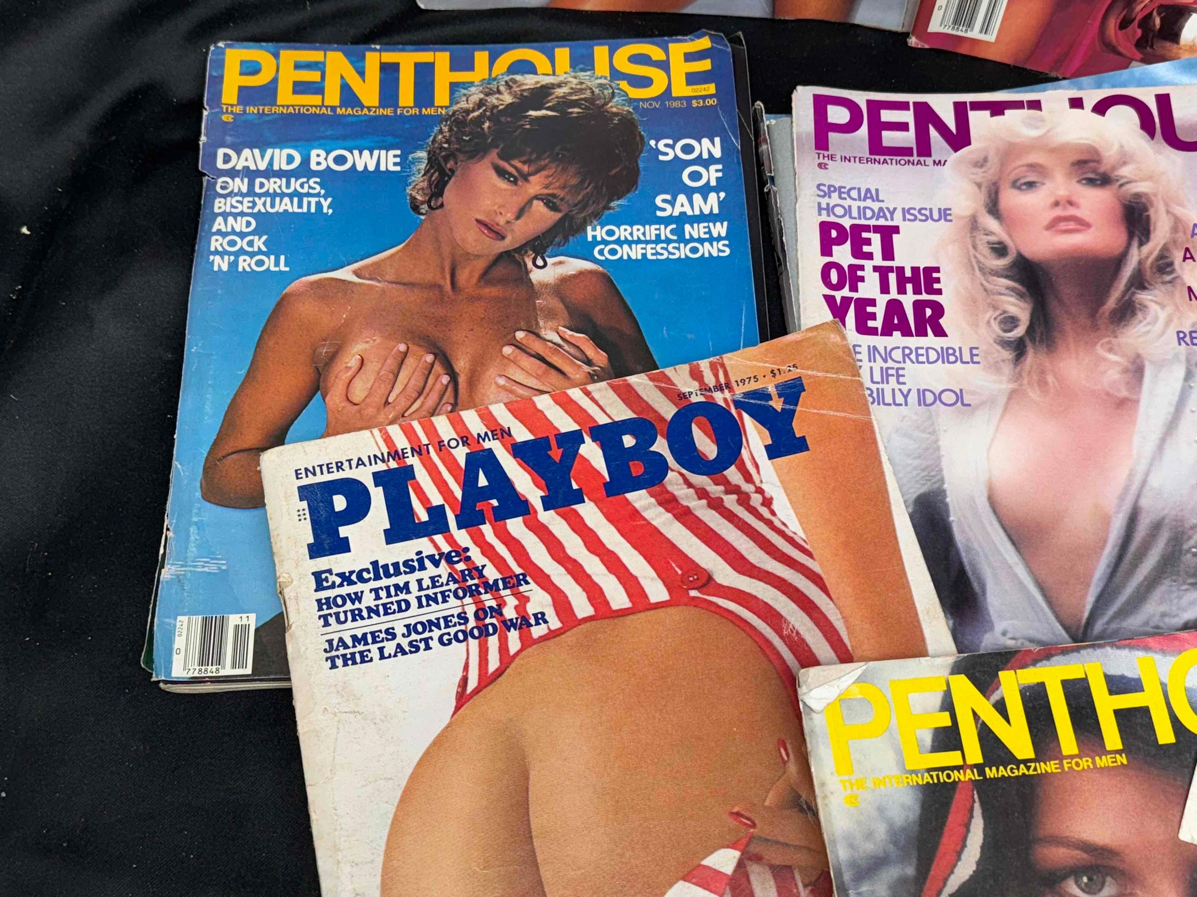 15 Vintage 1980s Penthouse and Playboy with Centerfolds magazines