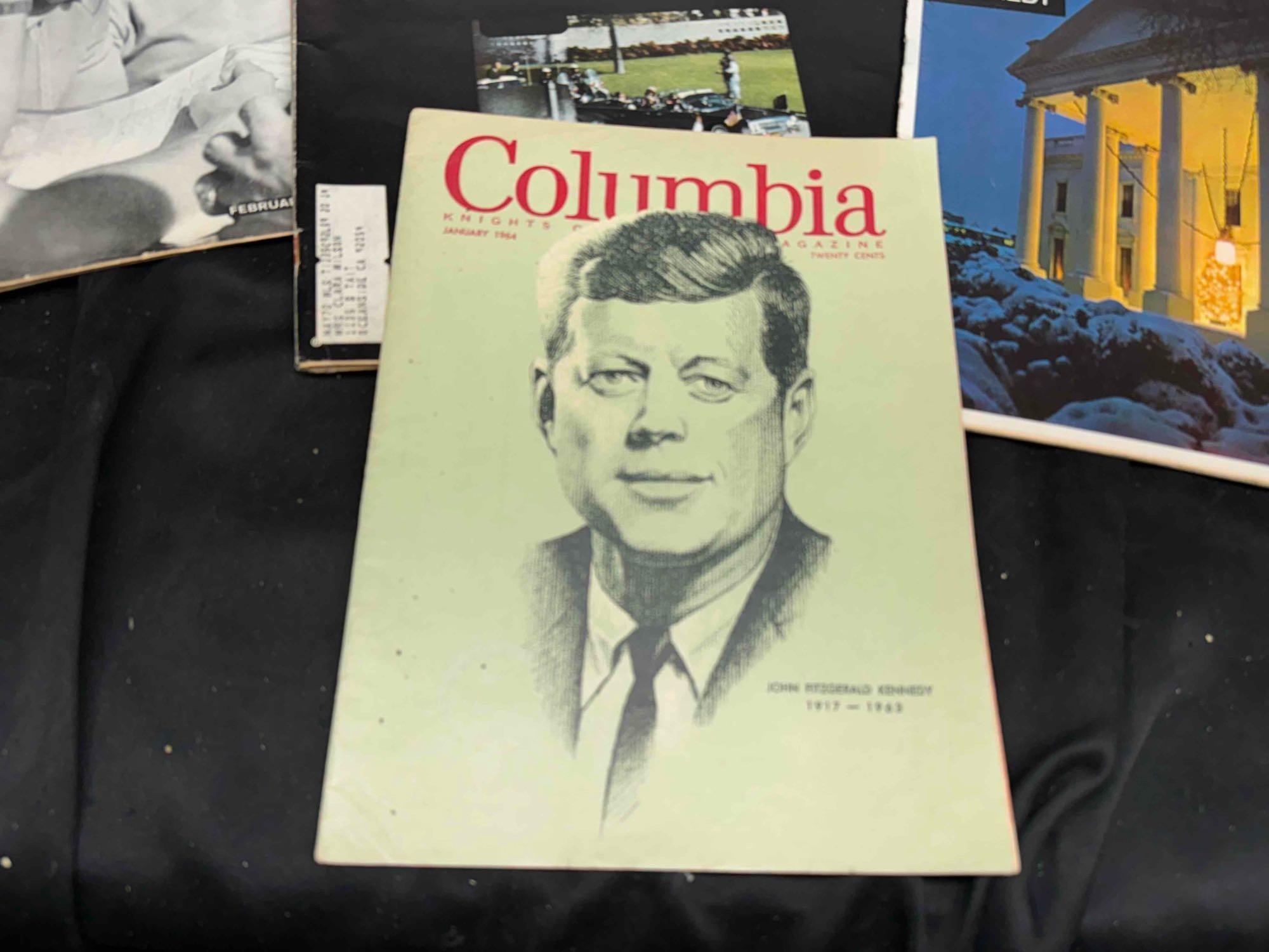 1960s Kennedy Assassination Magazines Life, Look, Columbia