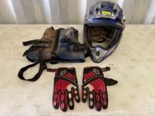 HJC Helmet, Fox Racing Gloves & Life Vest
