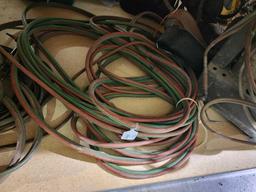 Long set of acetylene torch gas lines. Used.