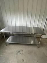 Stainless Steel Prep Table (# 3 )- SSTW-3072