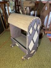 Hand made decorated saddle stand