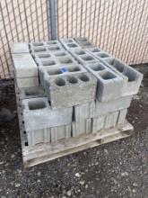 40 +/- Pallet Of Cinder Blocks