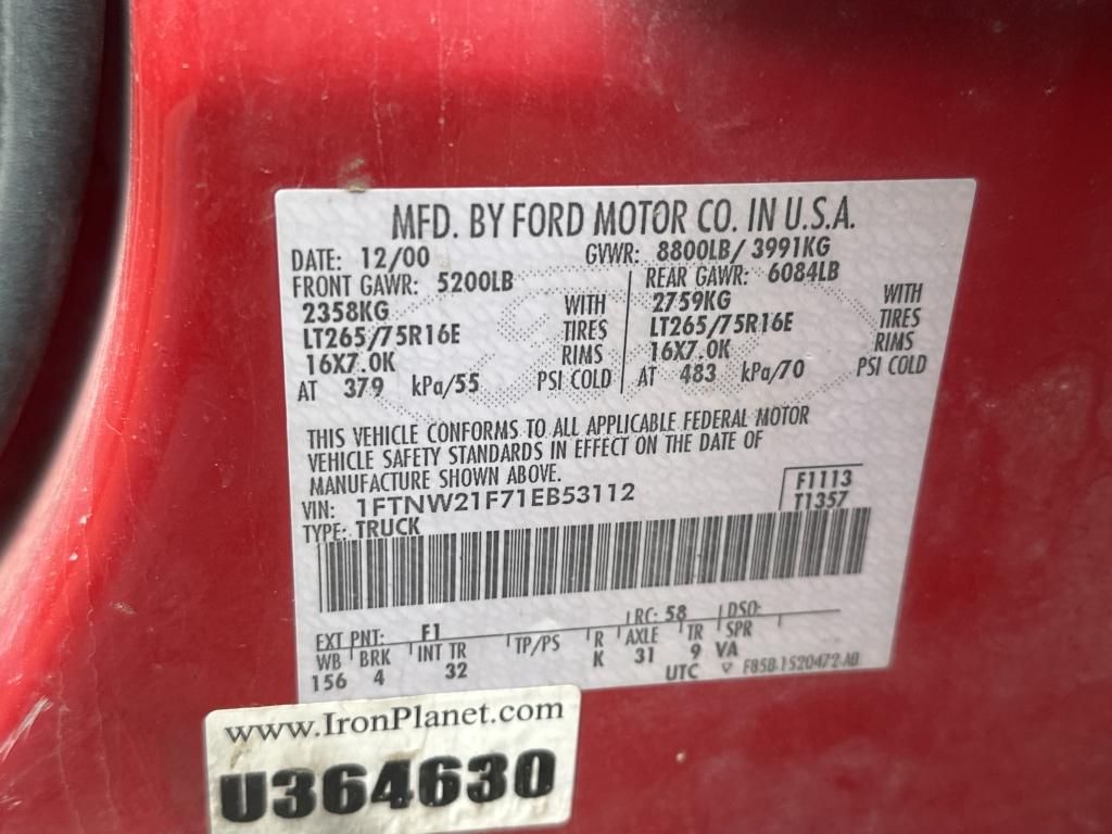 2001 Ford F250 Plow Truck