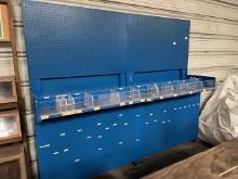 Blue Peg Board Display & Shelf