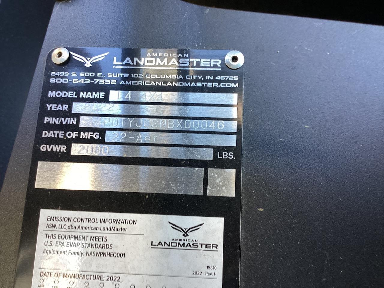 2022 Landmaster UTV L4 4x4