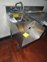 Krowne stainless steel Sink with blender station 12" x 23" #18-12BD
