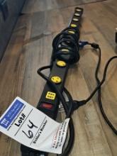 Power cord with 9 120v plugs