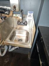 Wall mounted stainless steel hand sink 12"x 16"