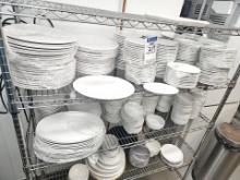 All Porcelain China on rack
