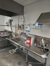 Stainless steel clean and dirty side dishwasher tables