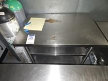 Stainless steel top table 3' x 2'