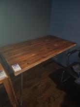 Wooden top table 54" x 31"