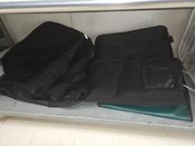 Black insulated delivery bags