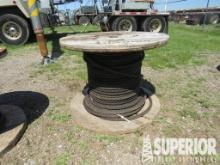 (15-81) 1-1/8" x 175'L Steel Cable w/ Spool (UNUSE