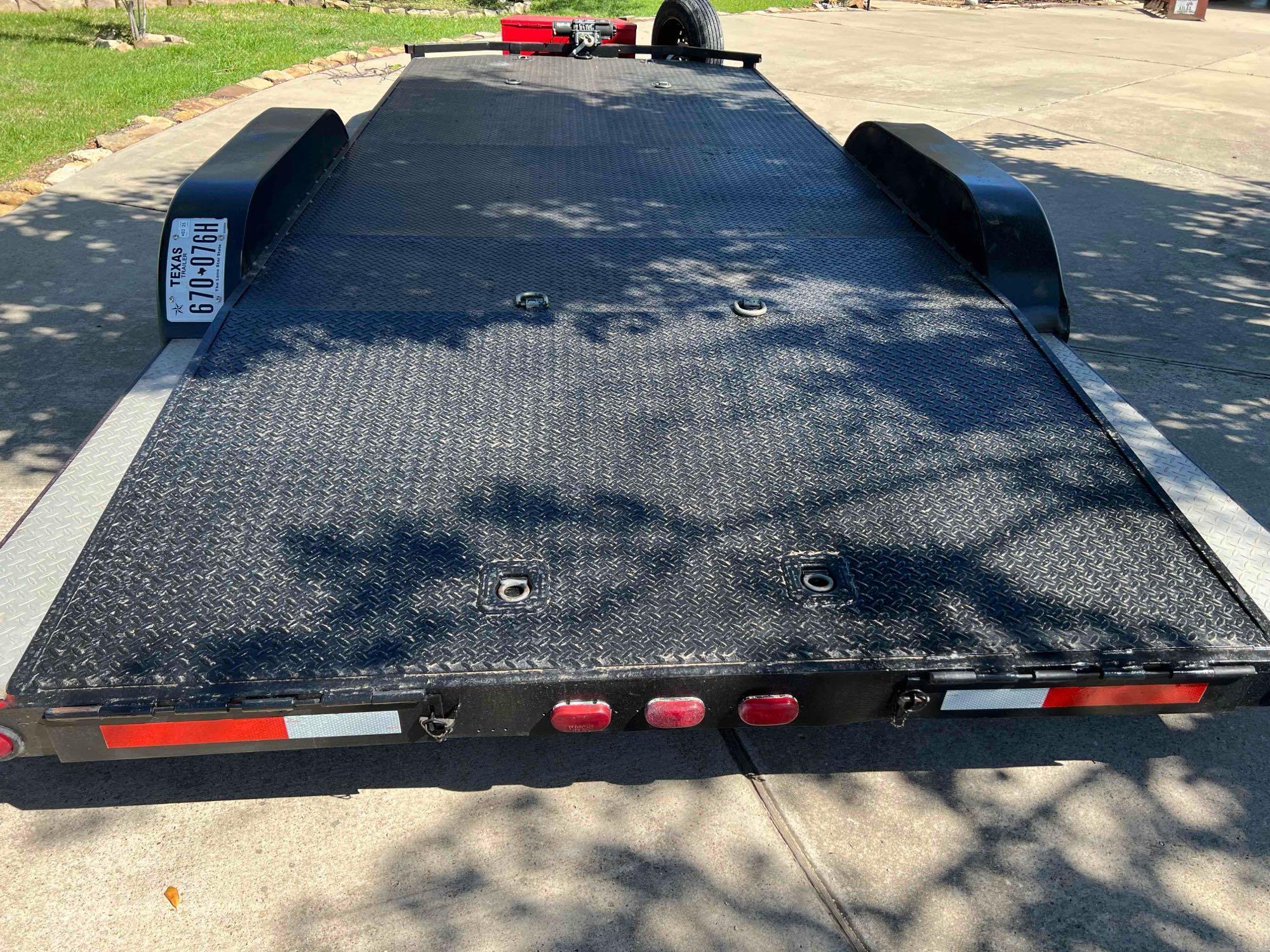 Diamond C Car Hauler Trailer with Winch and Ramps - Super Nice