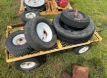 Small Utility Wagon with Misc. Tires