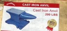 200 pound Cast Iron Anvil - New