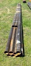 Bundle of 10 pieces of 4 inch pipe - 11 gauge - Ranging from 15 foot to 24 foot