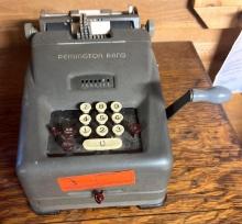 Remington Rand Antique Manual Adding Machine