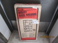 hirsh metal shelving unit