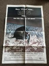 Ben Original 1972 1-Sheet Movie Poster