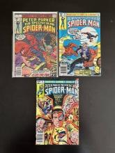 3 Copies of Peter Parker the Spectacular Spider-Man #11, #57 & #67 Marvel Comics 30 Cents to 60 Cent