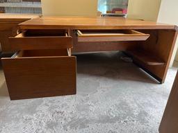 2 Kimball Heavy Solid Oak Office Desks