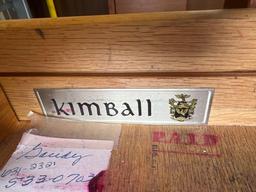 2 Kimball Heavy Solid Oak Office Desks