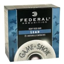 Federal H1238 GameShok Heavy Field 12 Gauge 2.75 1 18 oz 1255 fps 8 Shot 25 Bx