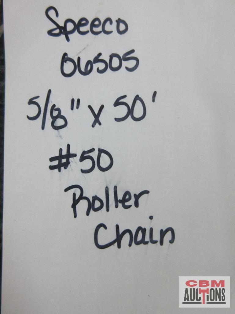 Speeco S06505 5/8" x 50' #50 Roller Chain...