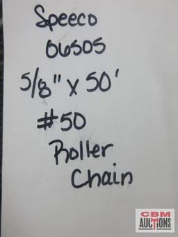 Speeco S06505 5/8" x 50' #50 Roller Chain