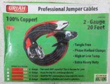 Uriah UV001830 2-Gauge x 20' Professional Jumper Cables...