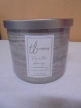 Brand New Vanilla Honey 3 Wick Jar Candle