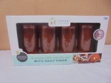 Order Home Collection 4pc Cinnamon Scented LED Candle Set