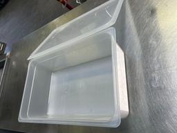 Cambro Full Size x 6 in. Plastic Food Containers with Lids