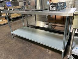 72 in. x 30 in. Stainless Steel Top Table