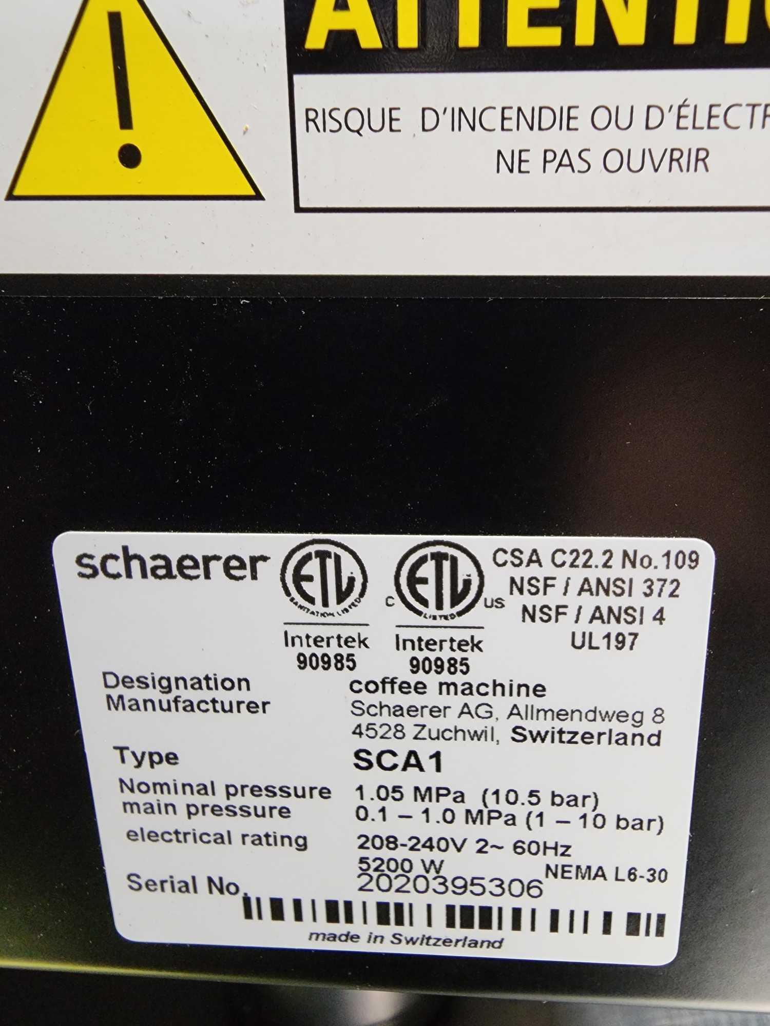 Schaerer Mdl. SCA 1 Automatic Bean to Cup Coffee Machine