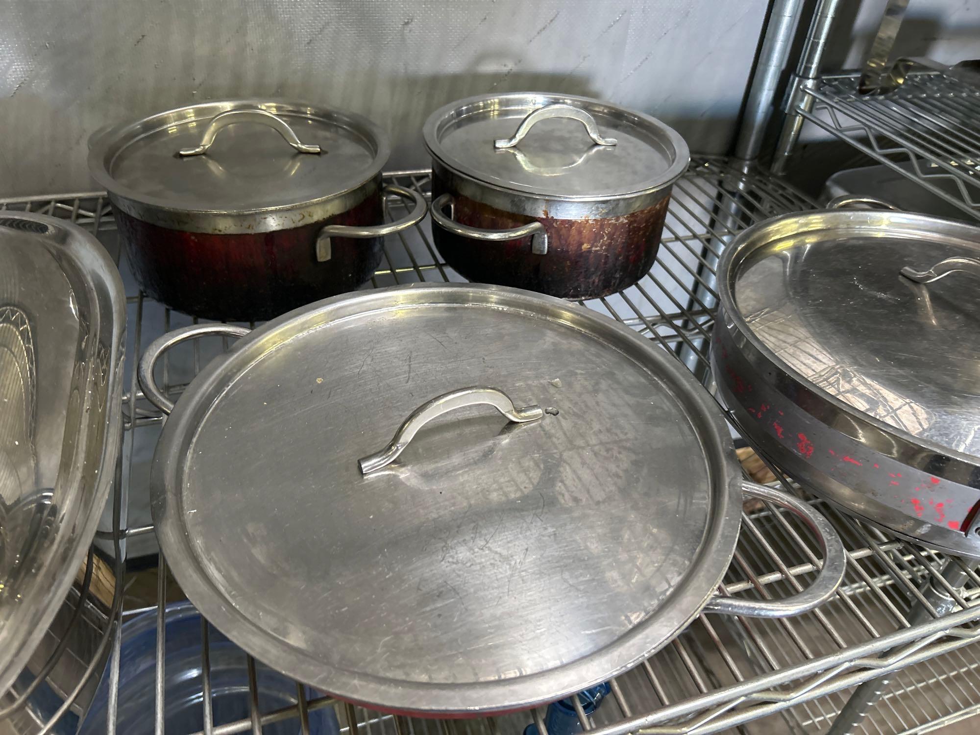Lot of Assorted Stainless Steel Cookware