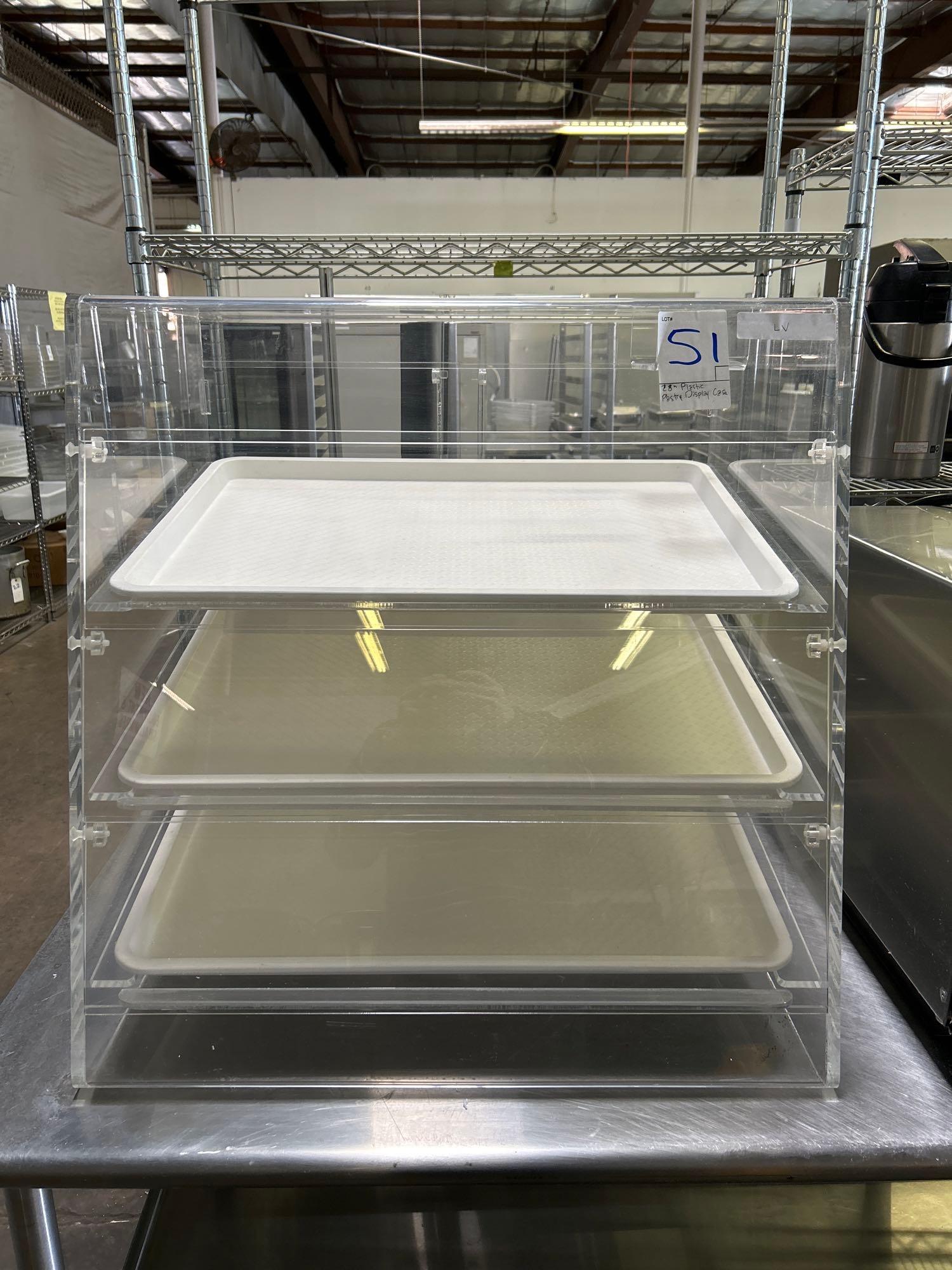 28 in. Wide Acrylic Pastry Display Case