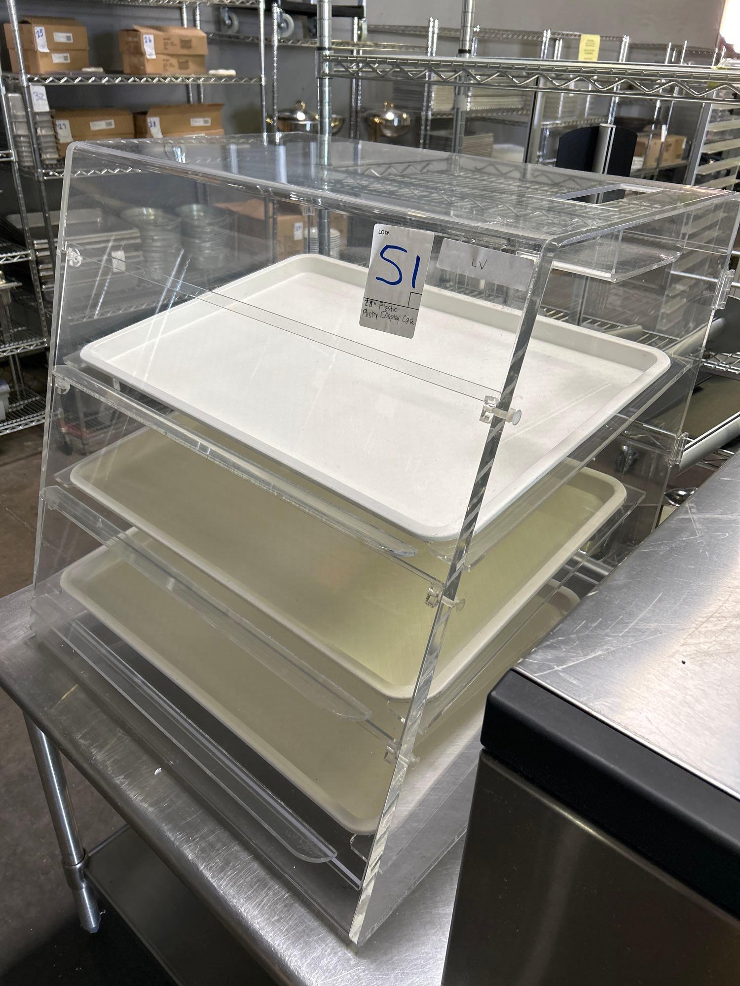 28 in. Wide Acrylic Pastry Display Case