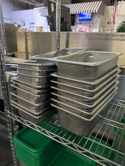 Assorted Third Size Stainless Steel Food Pans