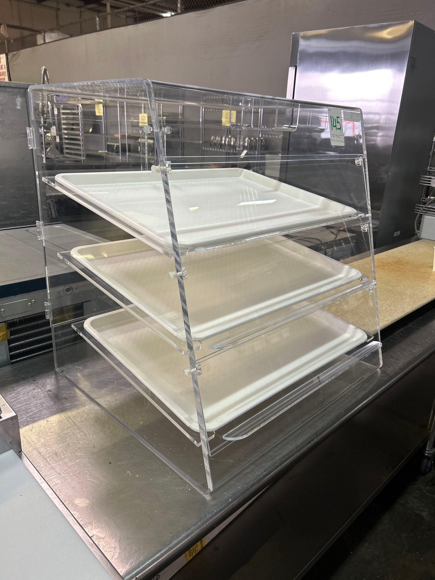 28 in. Plastic Pastry Display Case