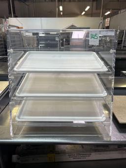 28 in. Plastic Pastry Display Case