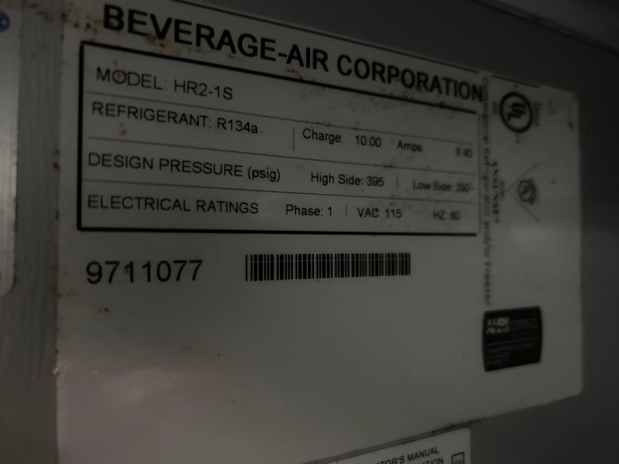 As Is - Beverage Air 2 Door Refrigerator