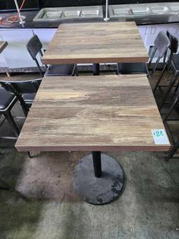 24 in. x 30 in. Wood Veneer Bar High Tables