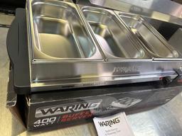 Never Used Waring Mdl. BFS50B Buffet Server and Warming Tray