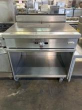 Jade Range 36 in. French Top on Stainless Steel Cabinet Base