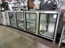 Krowne 108 in. 4 Glass Dr. Refrigerated Back Bar